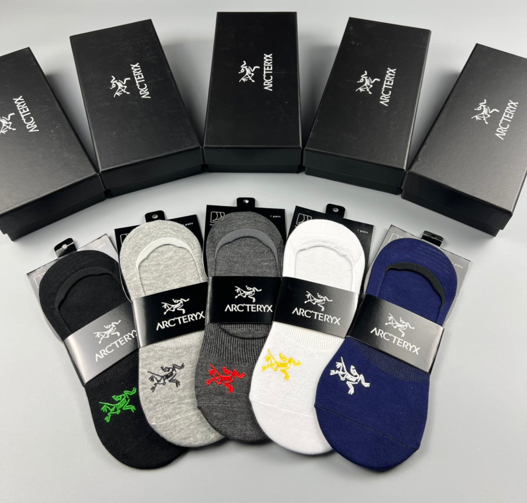 Arc'teryx Cotton No-Show Socks - 5-Pair Box