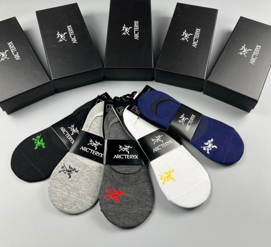 Arc'teryx Cotton No-Show Socks - 5-Pair Box