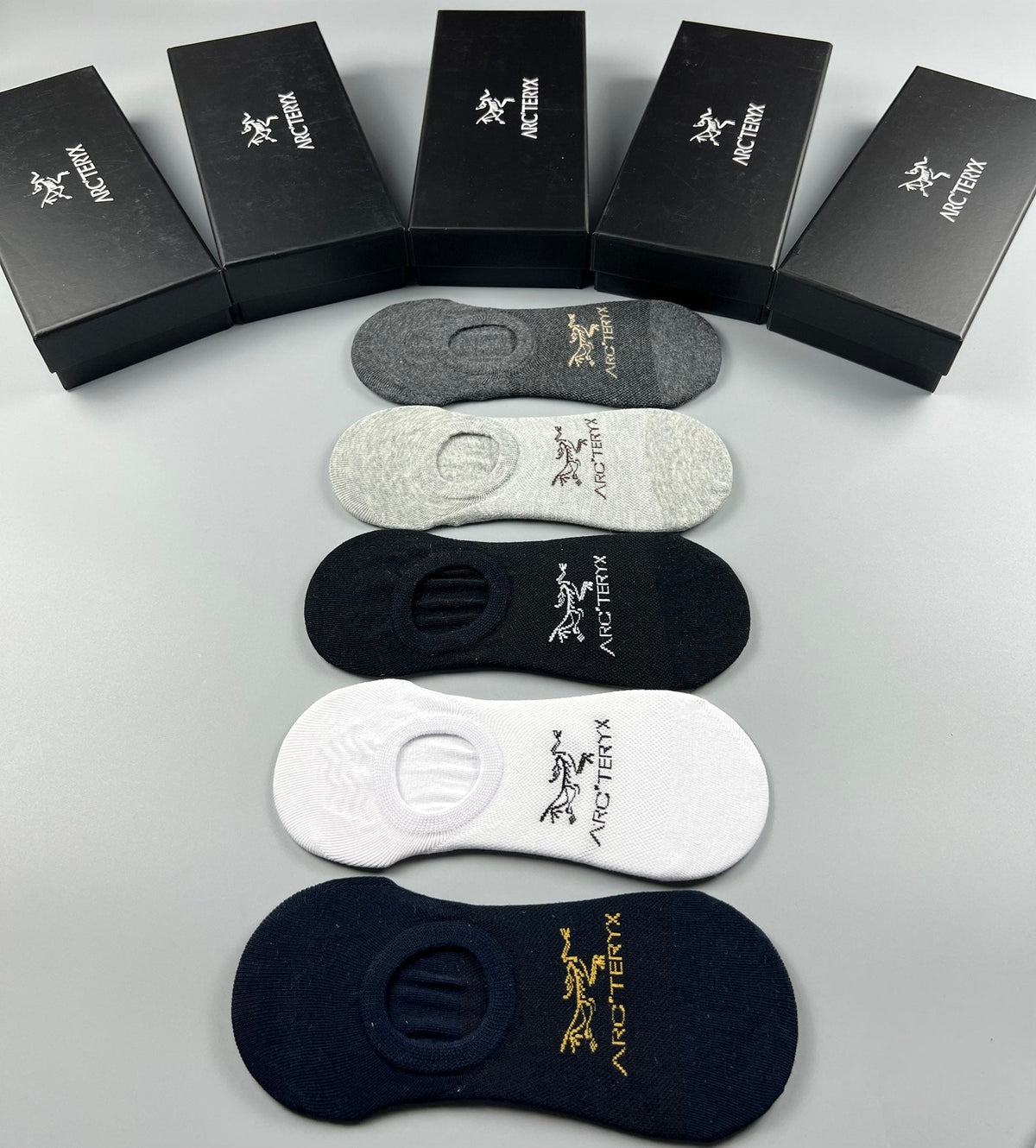 Arc'teryx O-Heel Cotton No-Show Socks - 5-Pair Box