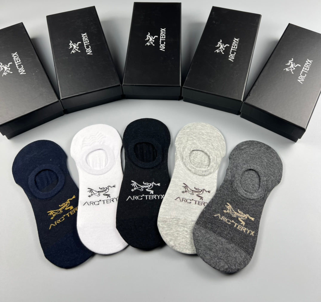 Arc'teryx O-Heel Cotton No-Show Socks - 5-Pair Box