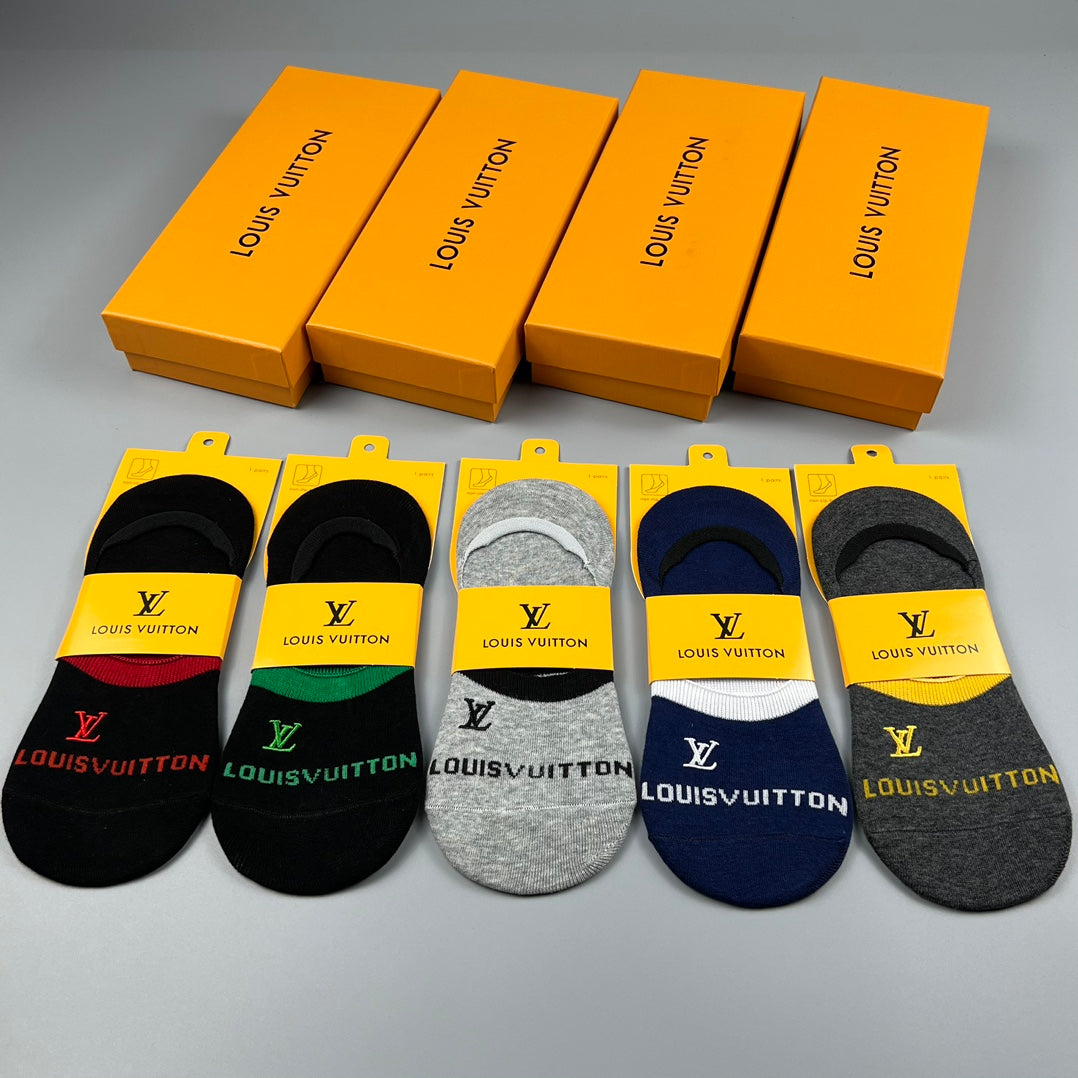 Louis Vuitton Short Socks - 5-Pair Pack