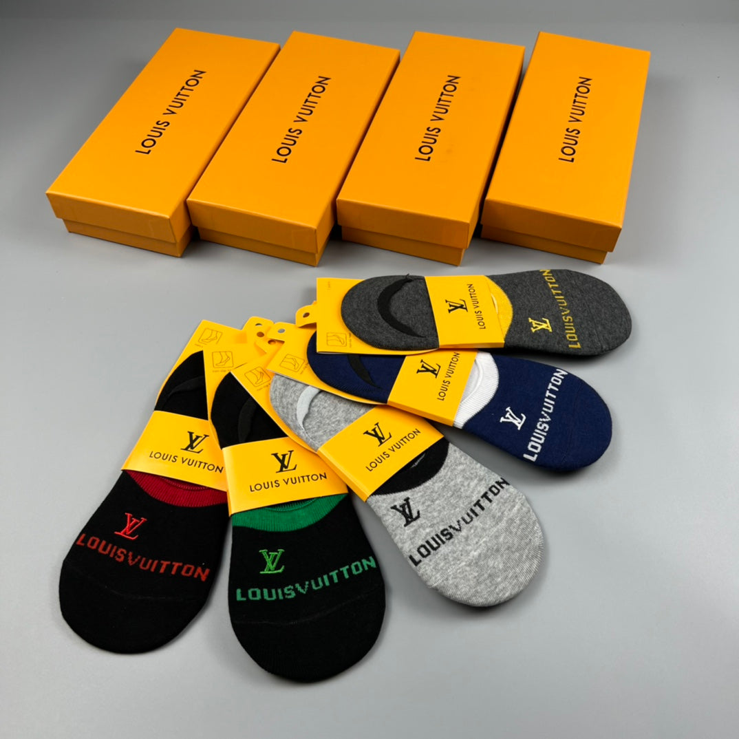 Louis Vuitton Short Socks - 5-Pair Pack