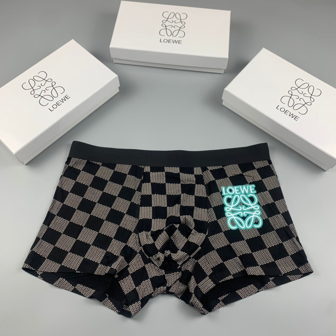 Cotton Men's Boxer Briefs - 3-Piece Box
