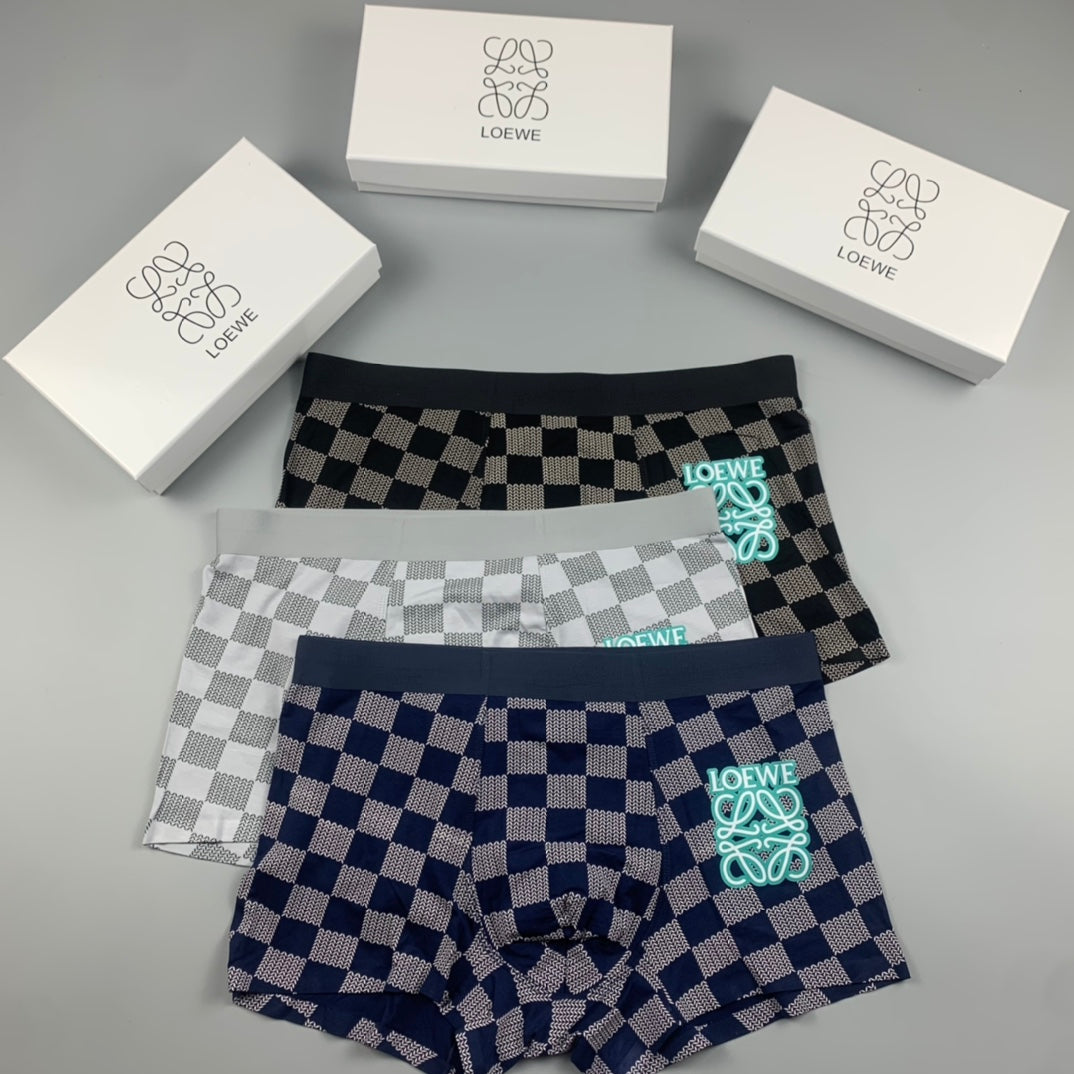 Cotton Men's Boxer Briefs - 3-Piece Box