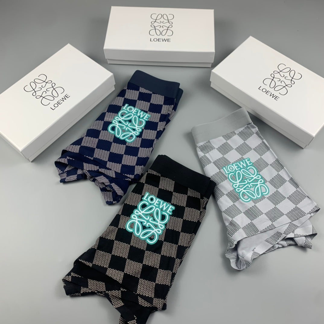 Cotton Men's Boxer Briefs - 3-Piece Box