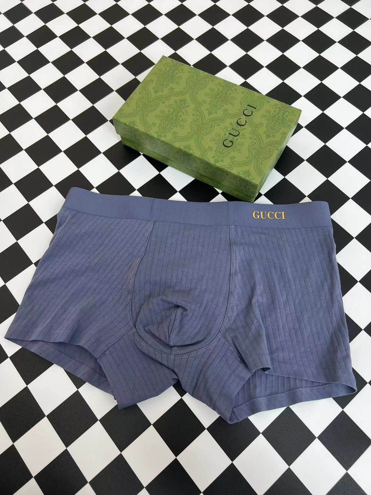 Gucci Visible Colour, Waistband And Emblem Details Men's Boxer Briefs - 3-Piece Box