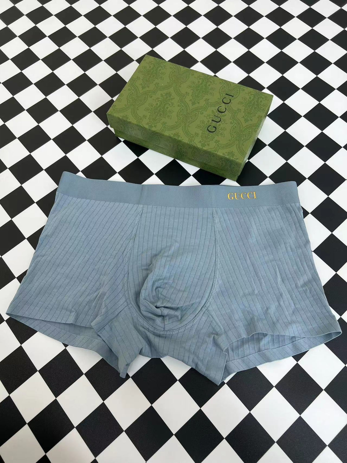 Gucci Clean Gold-Tone Wordmark Waistbands Men's Boxer Briefs - 3-Piece Box