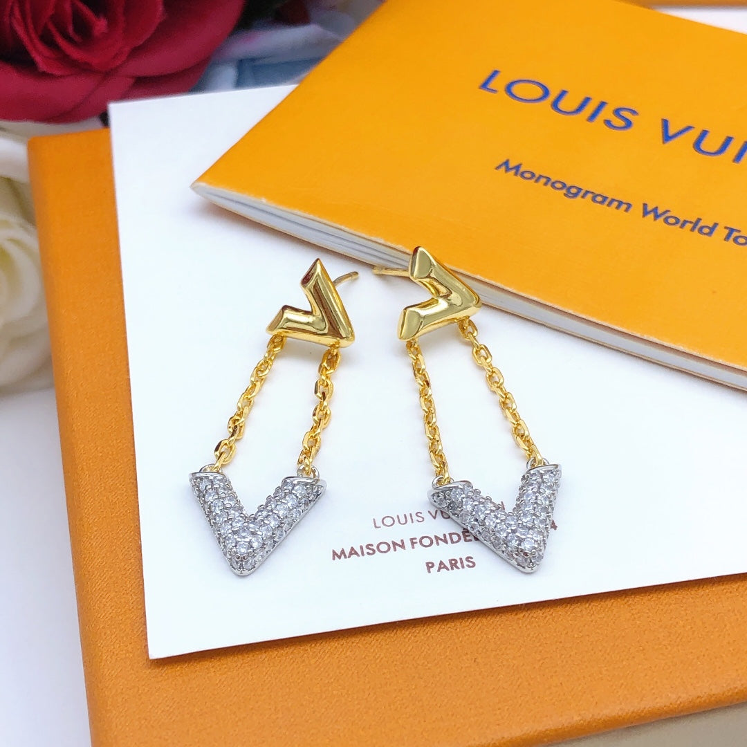 Martin Graham stud earrings in polished metal-tone – main product view