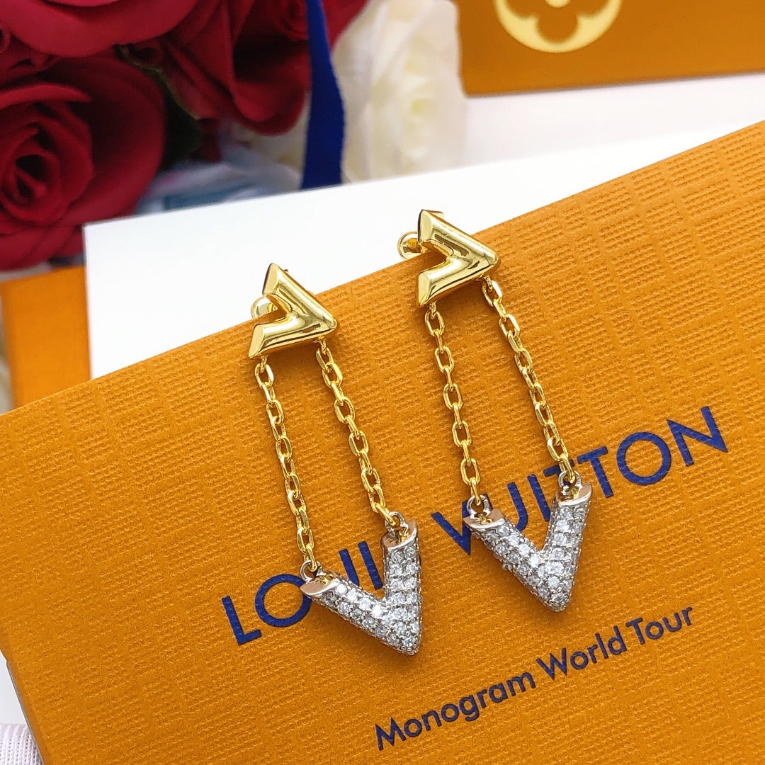 Martin Graham stud earrings in polished metal-tone – main product view