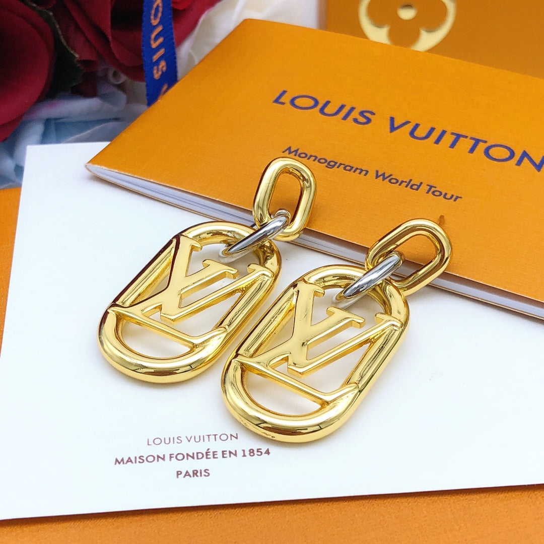 Martin Graham earrings in polished metal-tone – styled product view