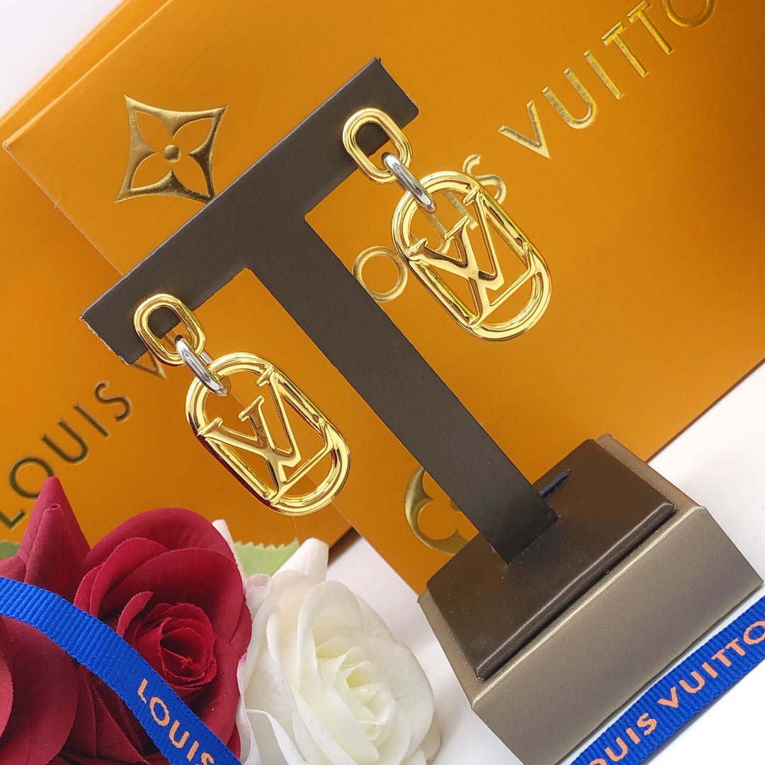 Martin Graham earrings in polished metal-tone – front product view