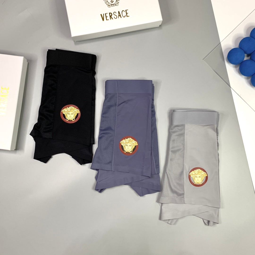 Versace Ice-Silk Men's Boxer Briefs - 3-Piece Box