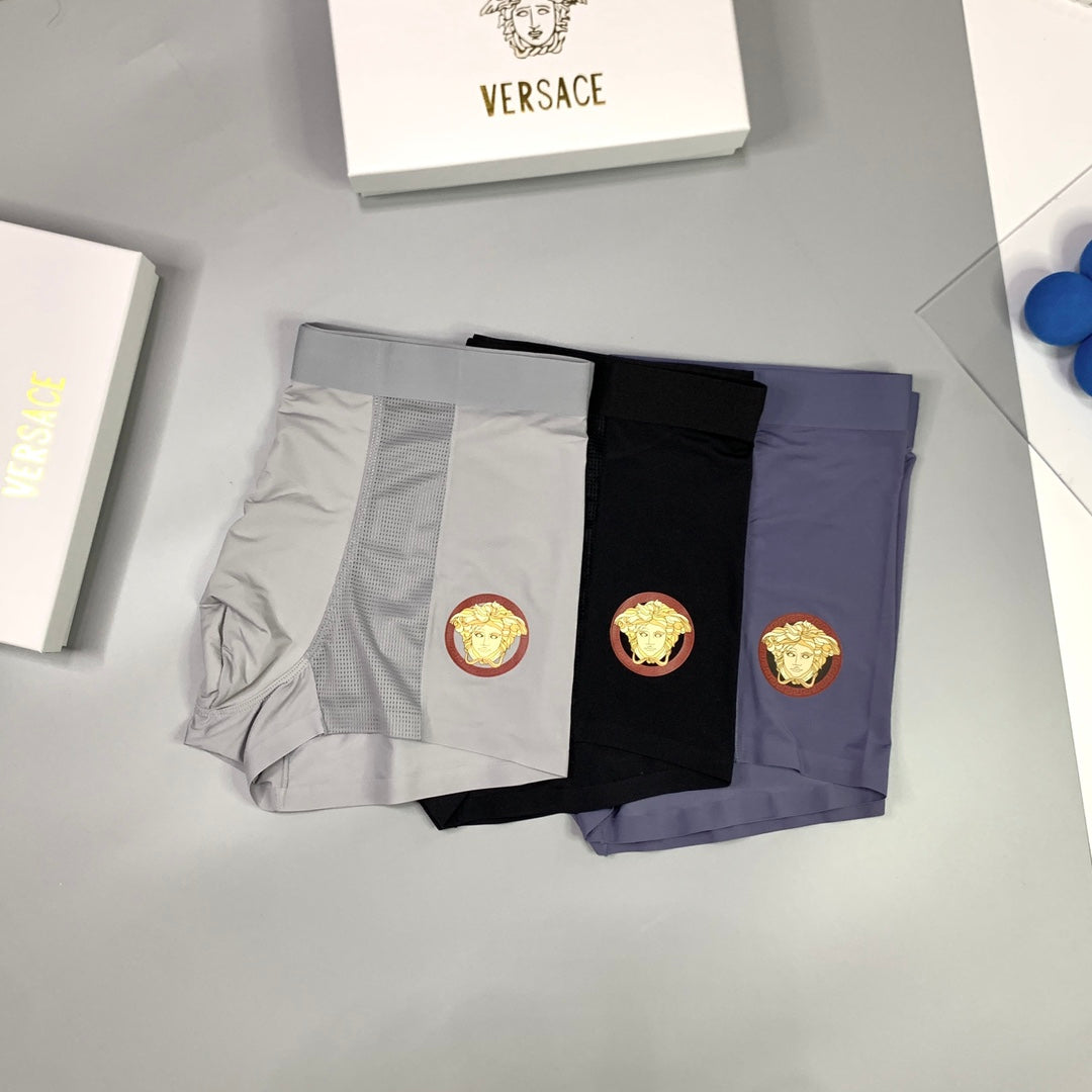 Versace Ice-Silk Men's Boxer Briefs - 3-Piece Box