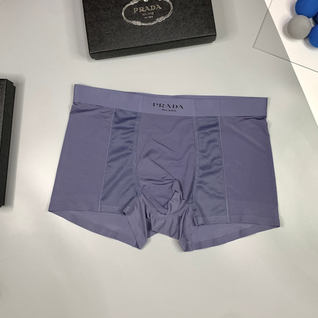 Prada Tonal Logo Waistbands Men's Boxer Briefs