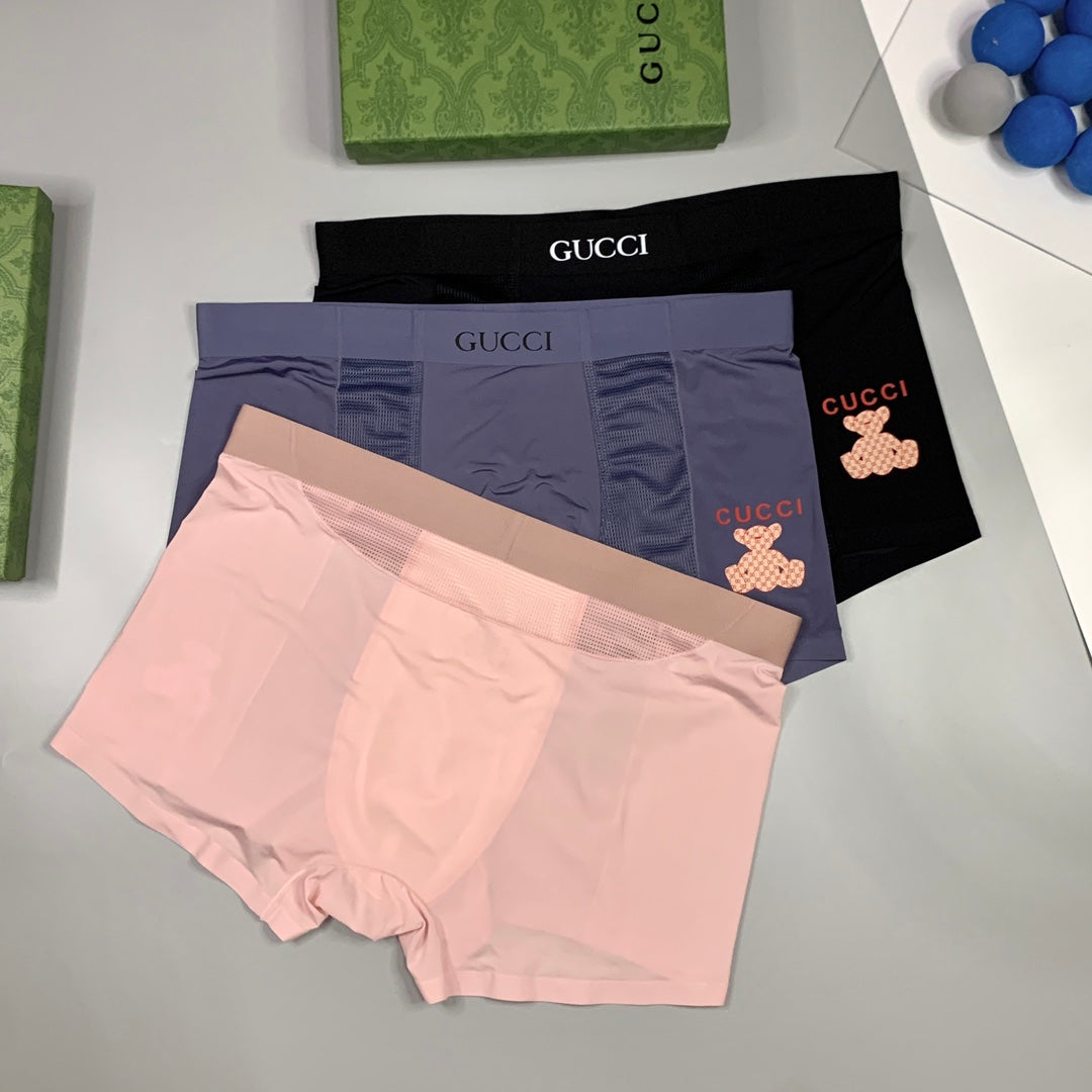 Gucci Ice-Silk Men's Boxer Briefs - 3-Piece Box