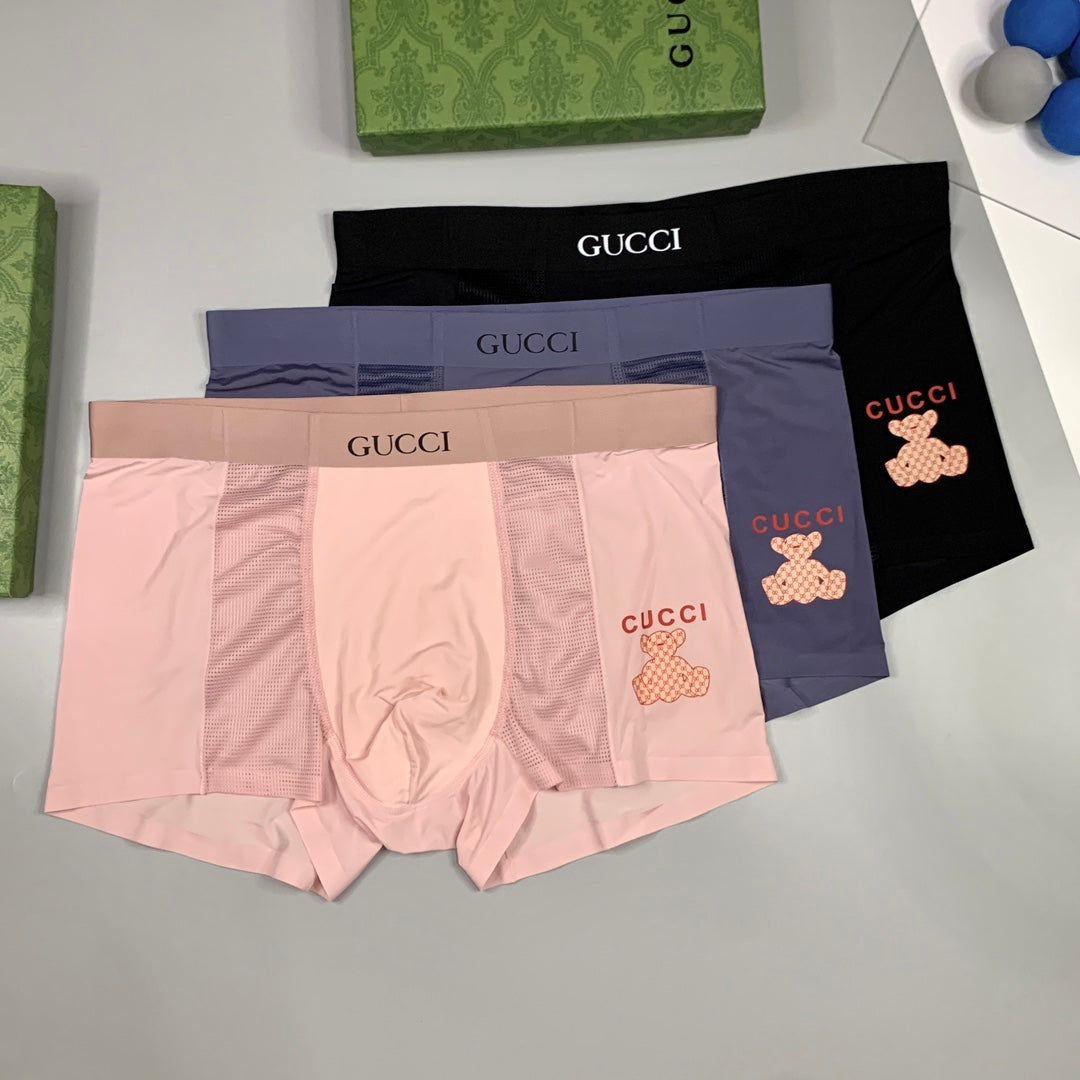 Gucci Ice-Silk Men's Boxer Briefs - 3-Piece Box