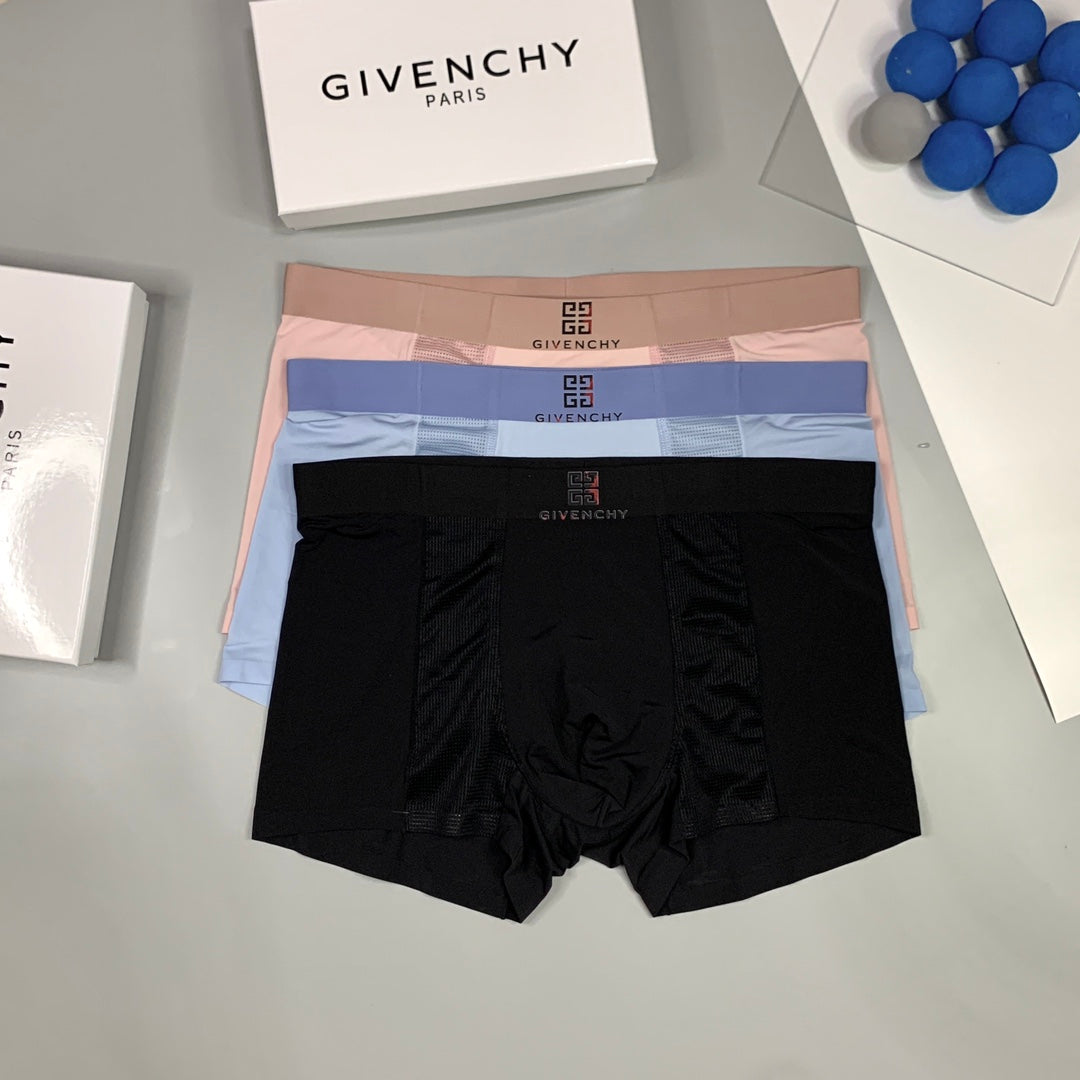Givenchy Ice-Silk Men's Boxer Briefs - 3-Piece Box