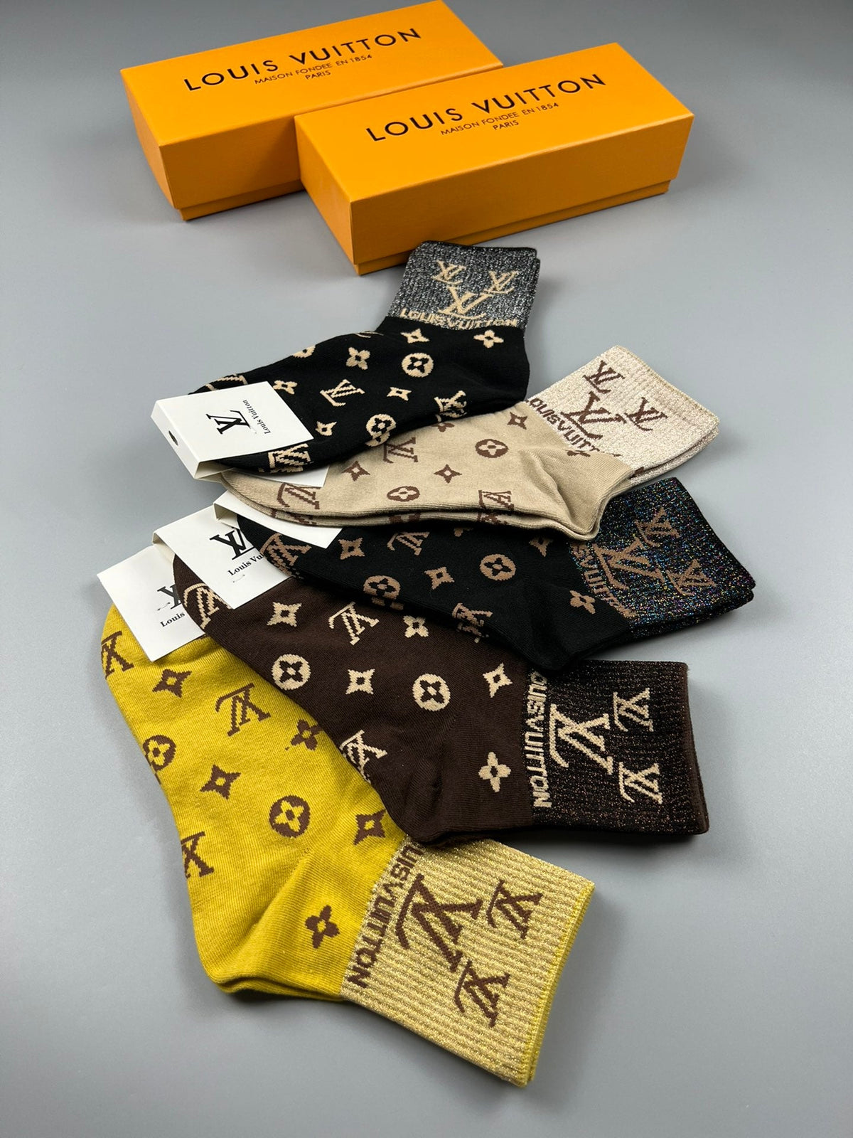 Louis Vuitton Cotton Socks - 5-Pair Pack