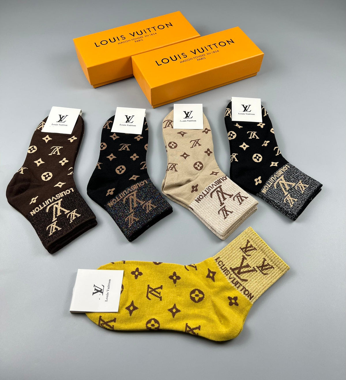 Louis Vuitton Cotton Socks - 5-Pair Pack