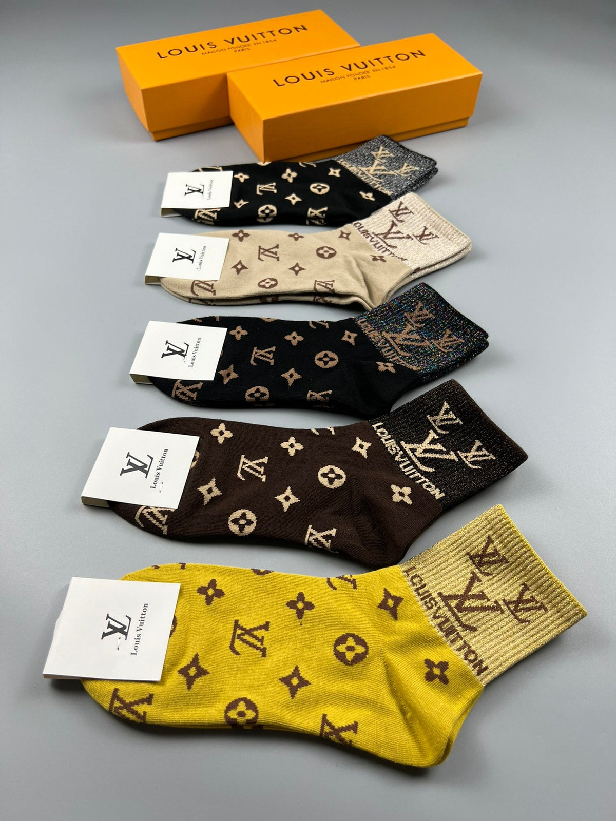 Louis Vuitton Cotton Socks - 5-Pair Pack