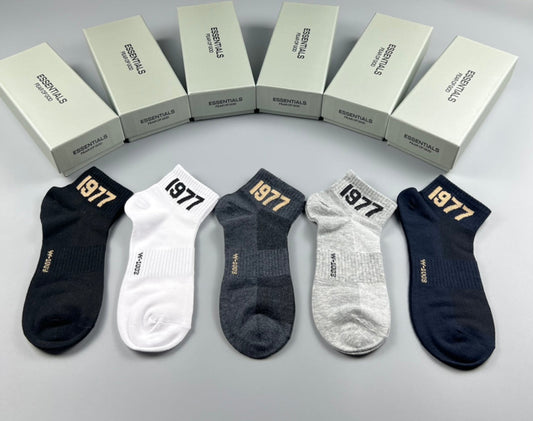 Essentials Cotton Crew Socks - 5-Pair Pack