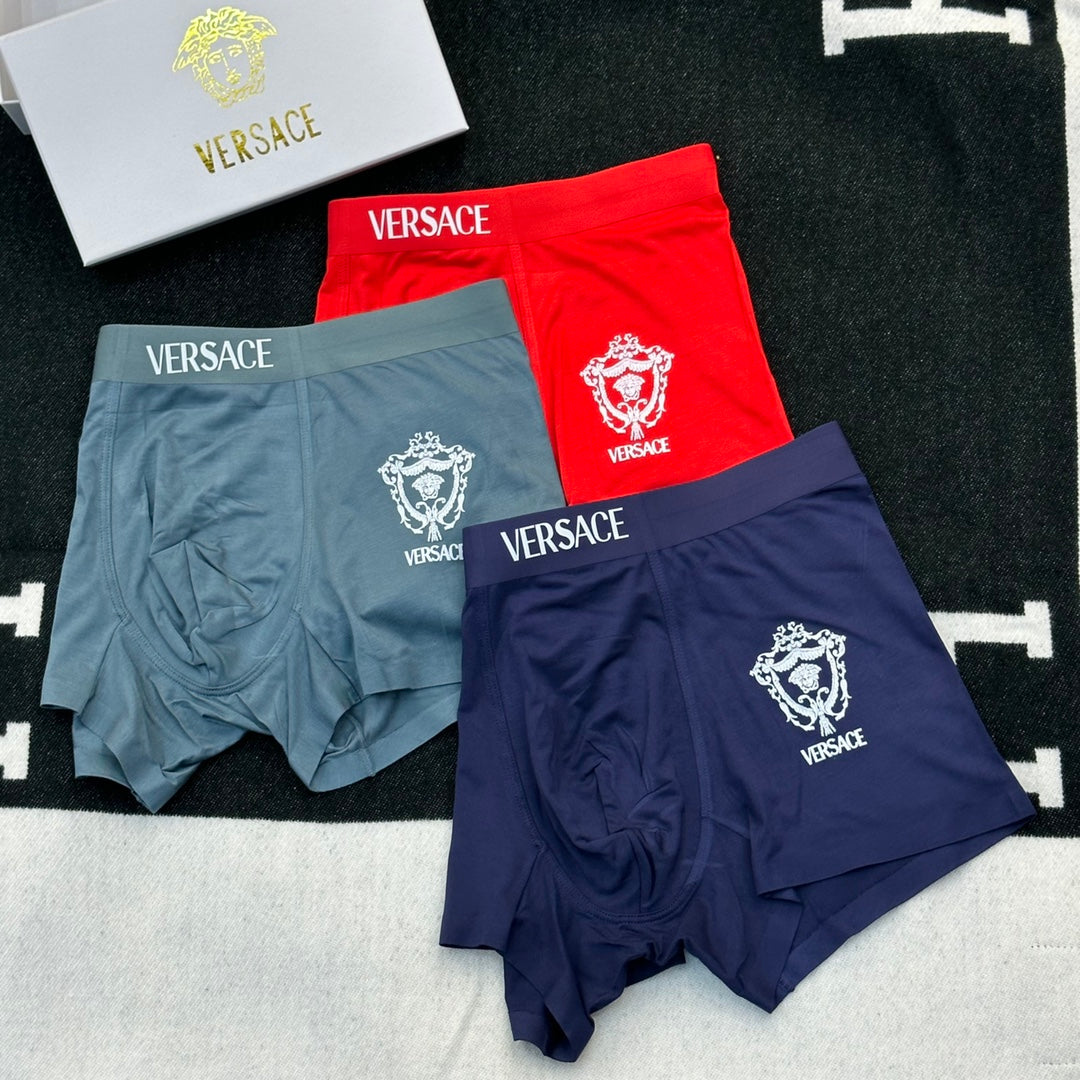 Versace Modal Men's Boxer Briefs - 3-Piece Box