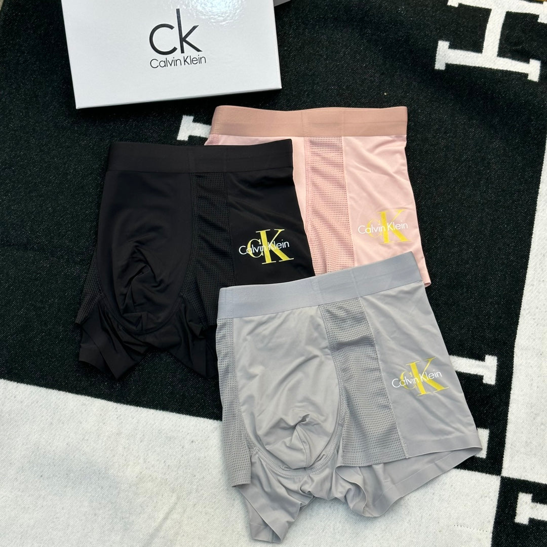 Calvin Klein Logo Men's Boxer Briefs - 3-Piece Box