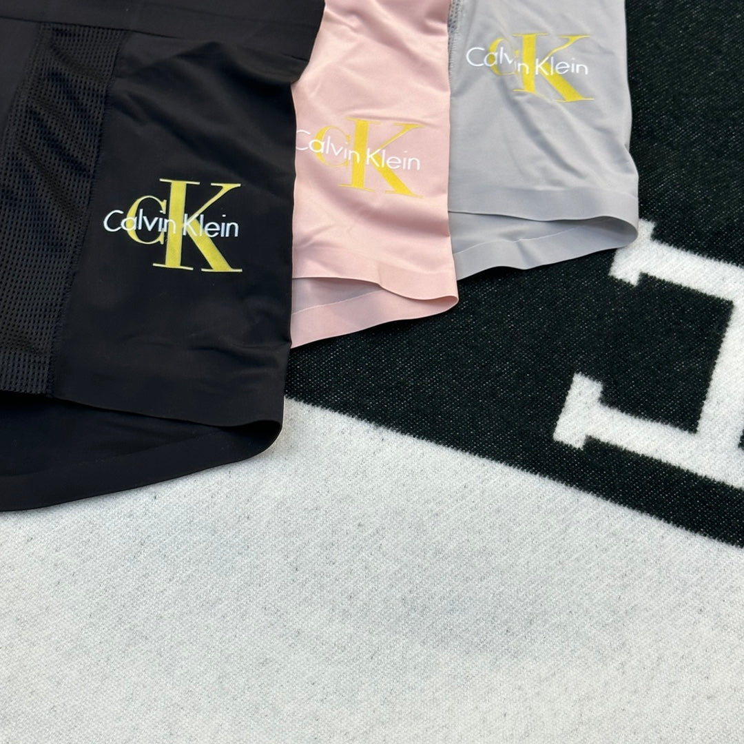 Calvin Klein Yellow Logo Details Men's Boxer Briefs - 3-Piece Box