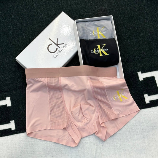 Calvin Klein Gold-Tone Monogram Details Men's Boxer Briefs - 3-Piece Box