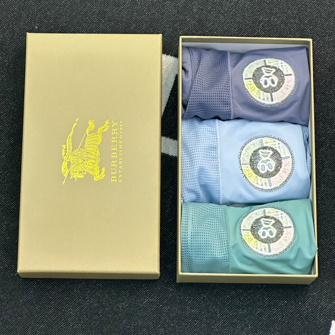 Burberry Cotton Men's Boxer Briefs - 3-Piece Box
