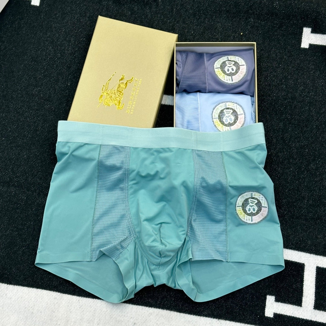 Burberry Cotton Men's Boxer Briefs - 3-Piece Box