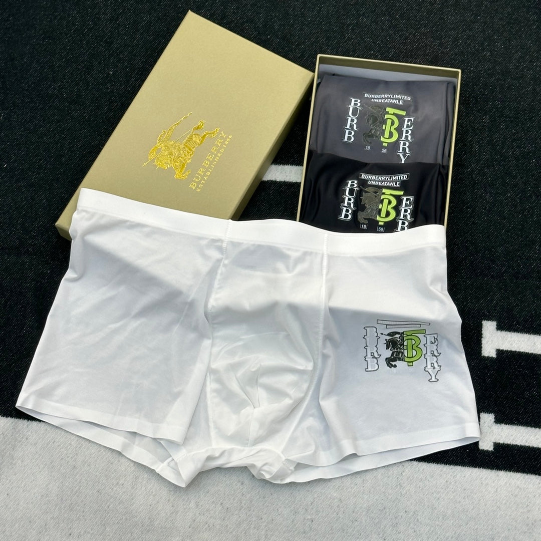 Burberry Milk-Silk Men's Boxer Briefs - 3-Piece Box