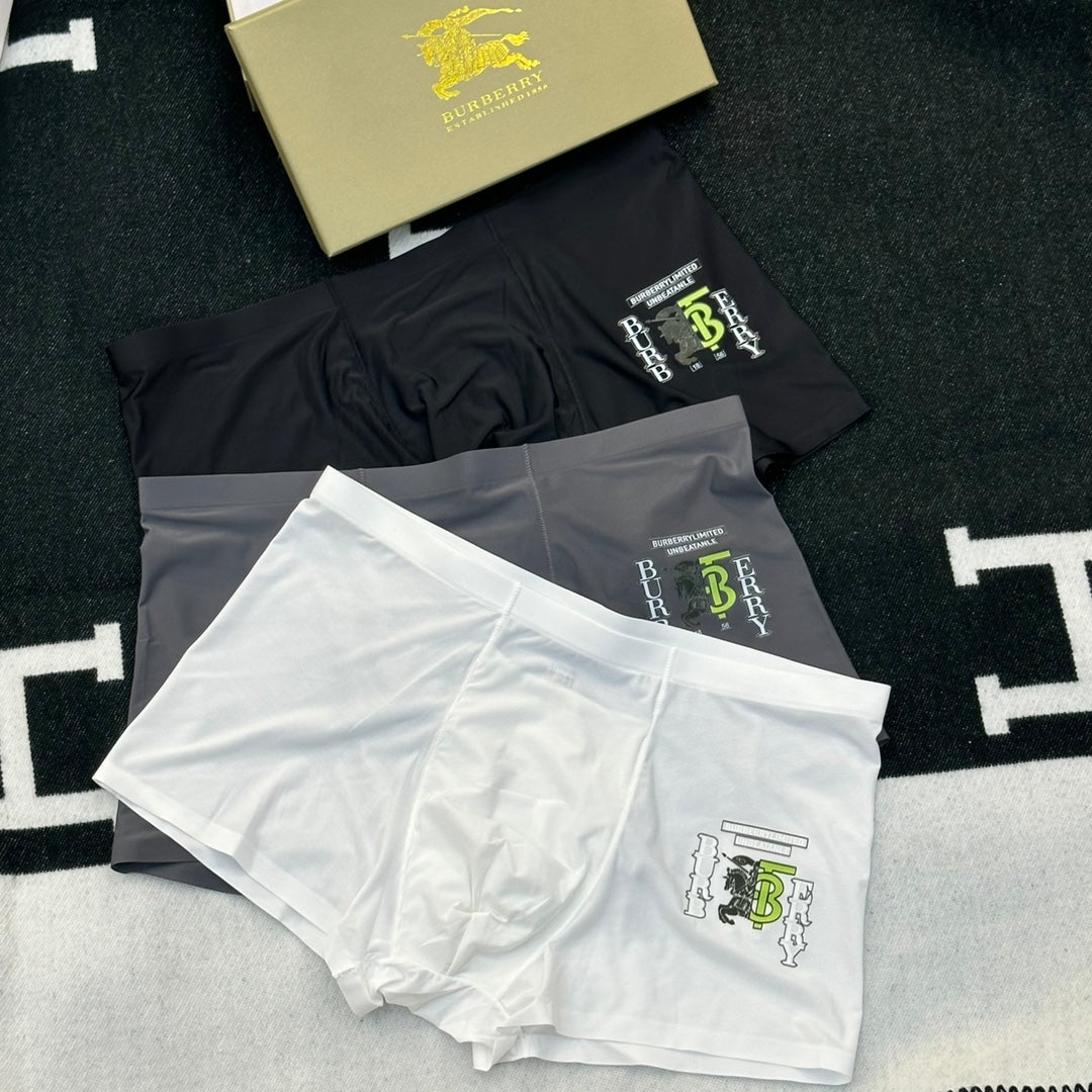 Burberry Milk-Silk Men's Boxer Briefs - 3-Piece Box