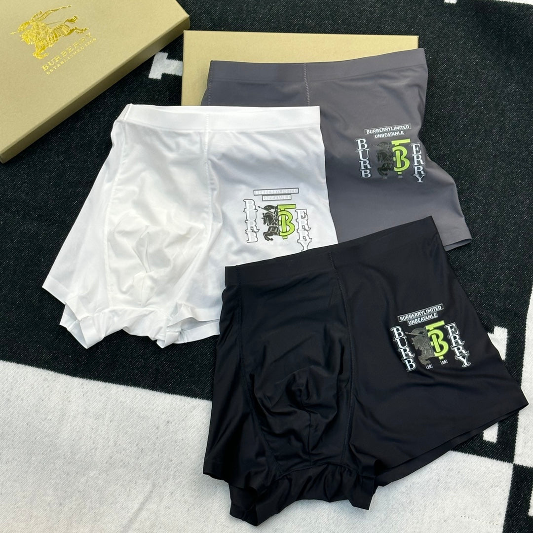 Burberry Milk-Silk Men's Boxer Briefs - 3-Piece Box