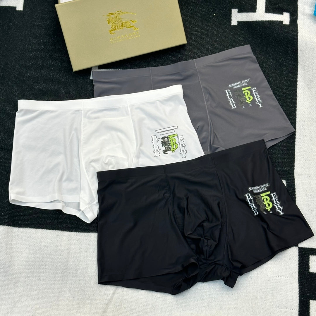 Burberry Colourful Patch Details Men's Boxer Briefs - 3-Piece Box