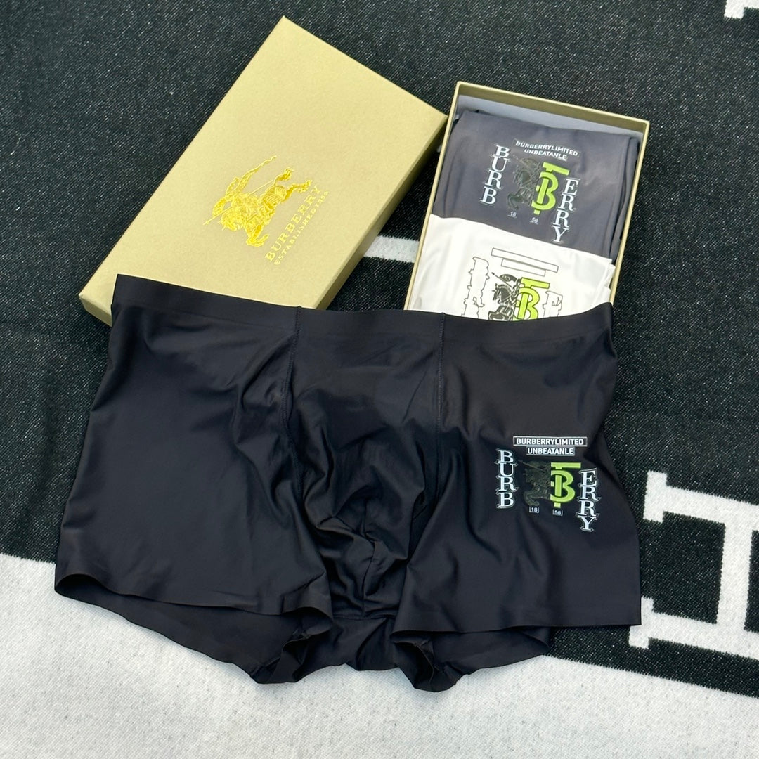 Burberry Milk-Silk Men's Boxer Briefs - 3-Piece Box