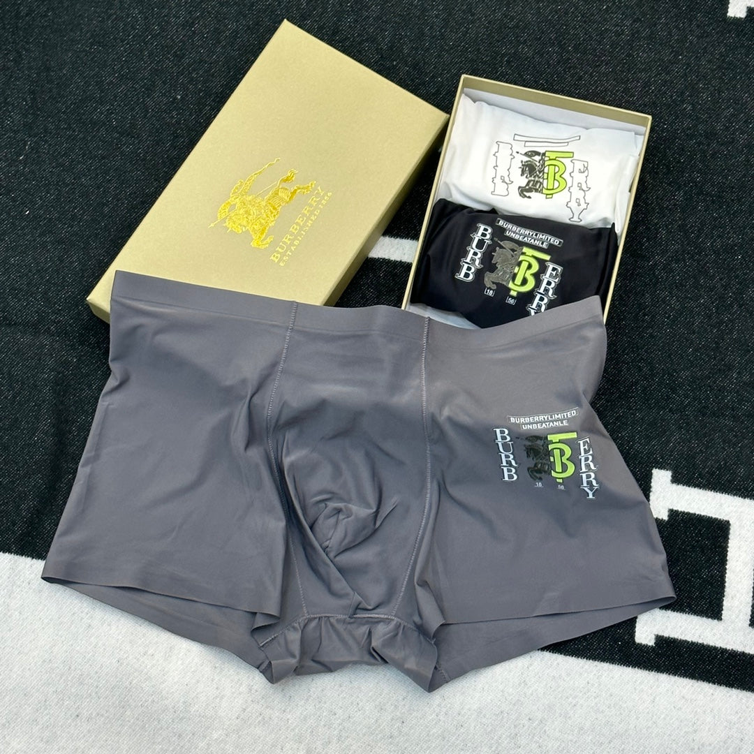 Burberry Colourful Patch Details Men's Boxer Briefs - 3-Piece Box