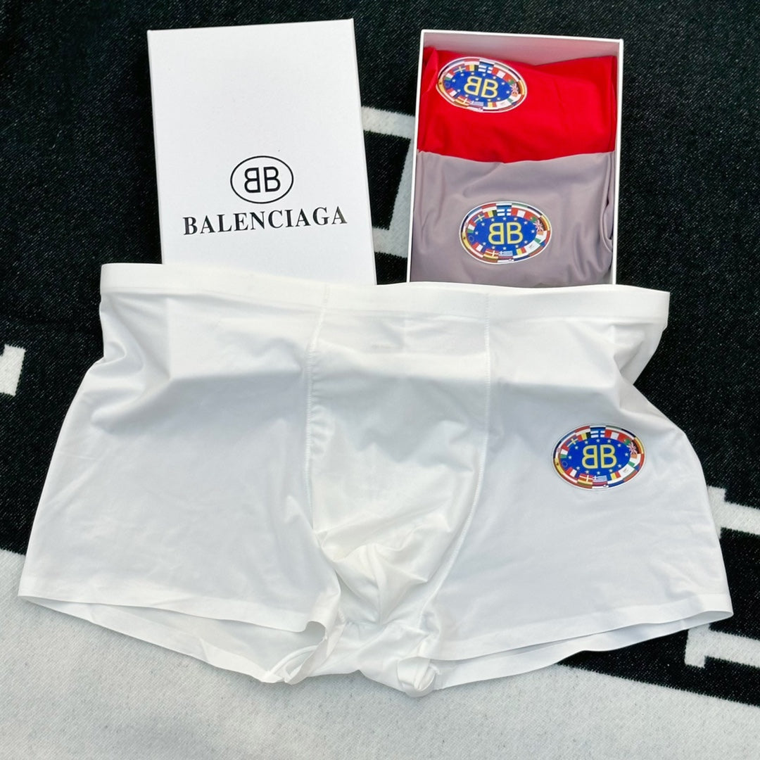 Balenciaga Milk-Silk Men's Boxer Briefs - 3-Piece Box