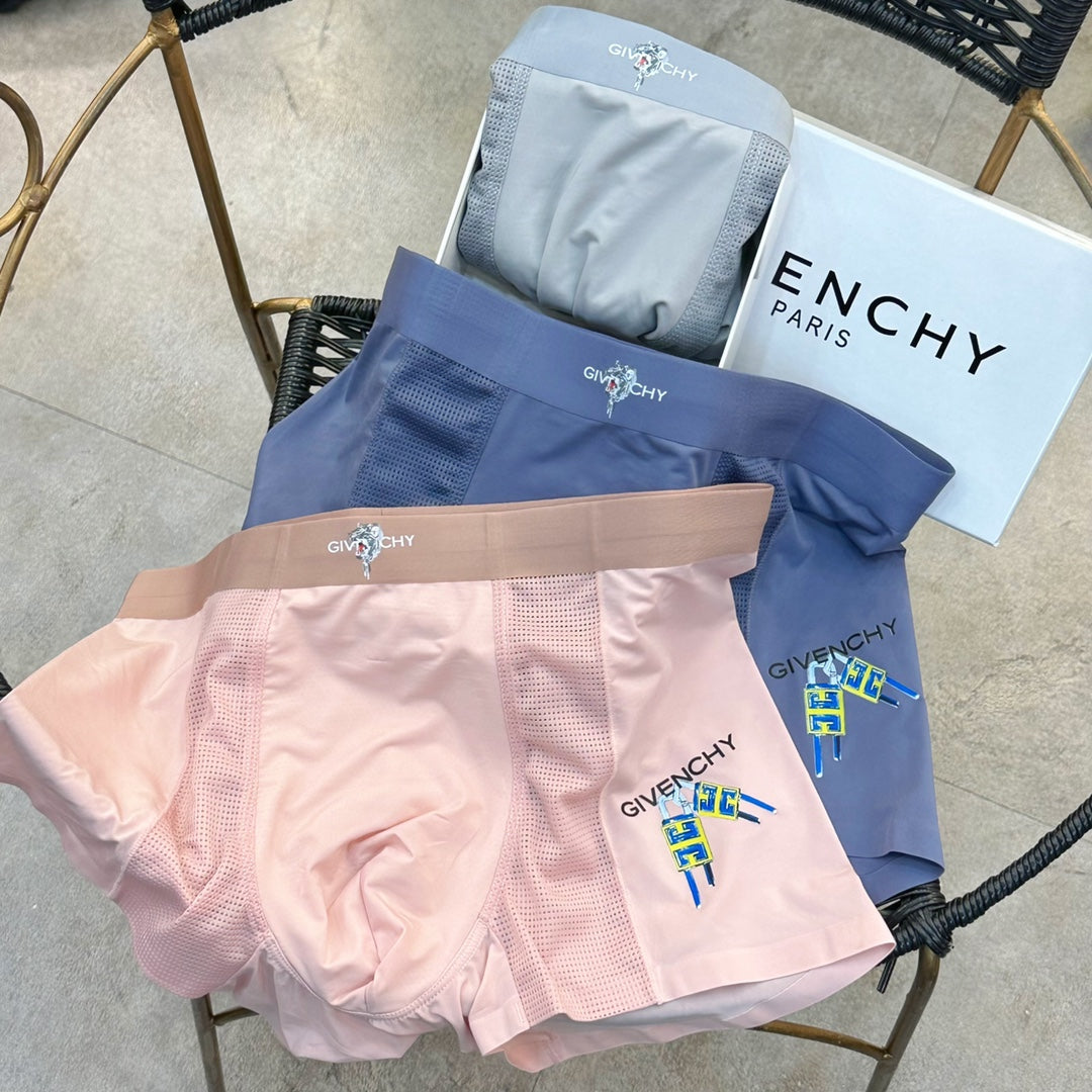 Givenchy Small Multicolour Graphics Men's Boxer Briefs - 3-Piece Box