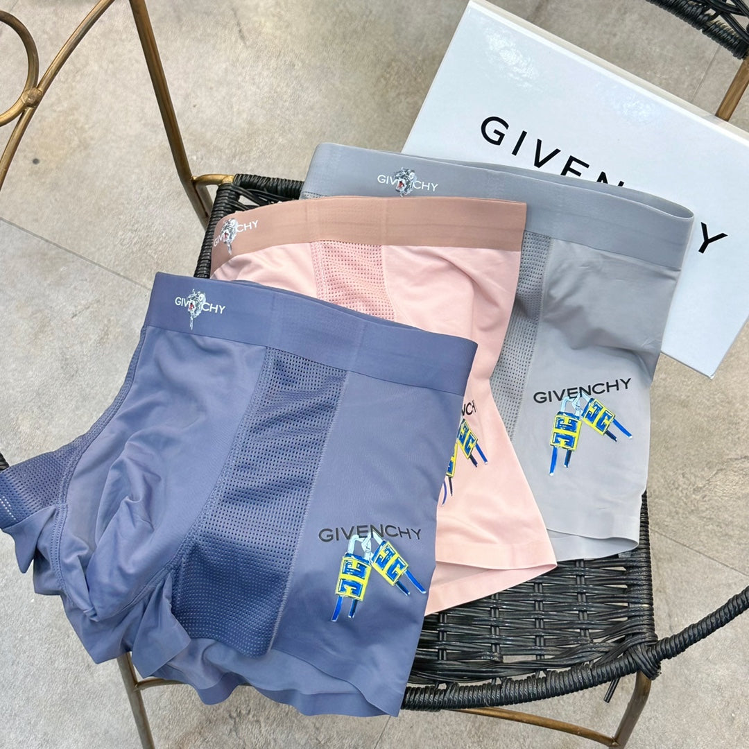 Givenchy Small Multicolour Graphics Men's Boxer Briefs - 3-Piece Box