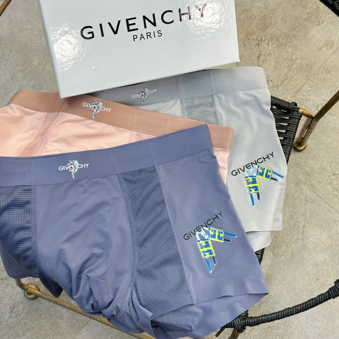 Givenchy Small Multicolour Graphics Men's Boxer Briefs - 3-Piece Box