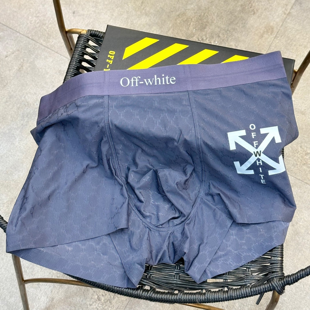 Off-White Pastel Colour Tonal Waistbands Men's Boxer Briefs - 3-Piece Box