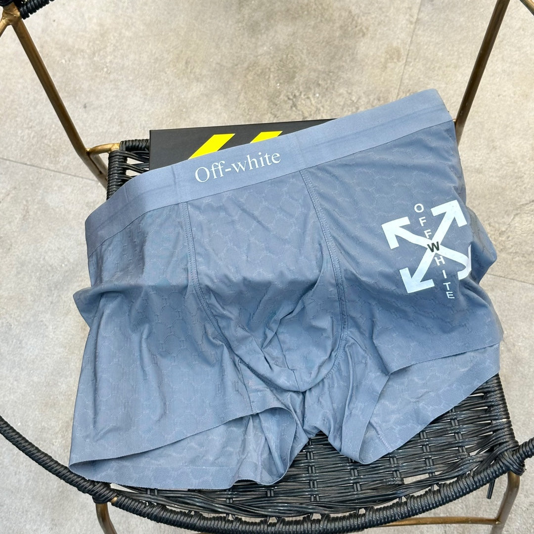 Off-White Pastel Colour Tonal Waistbands Men's Boxer Briefs - 3-Piece Box