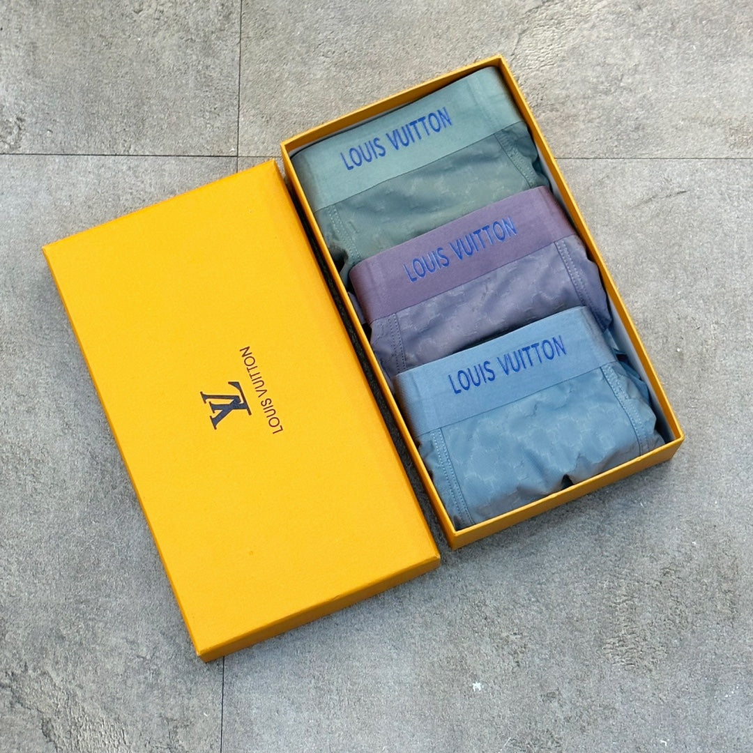 Louis Vuitton Nylon Blend Men's Boxer Briefs - 3-Piece Box
