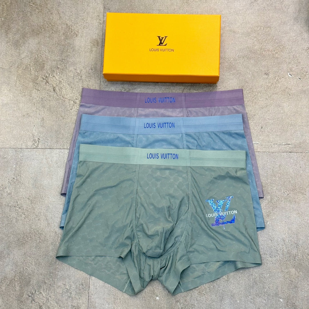 Louis Vuitton Colourful Initial Details Men's Boxer Briefs - 3-Piece Box