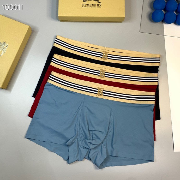 Burberry Ice-Silk Men's Boxer Briefs - 3-Piece Box