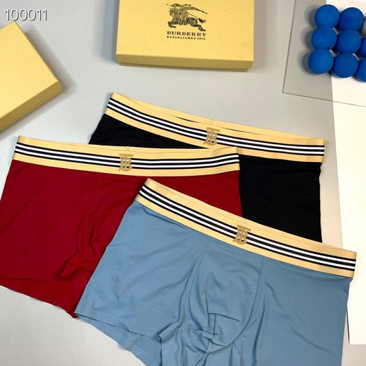 Burberry Ice-Silk Men's Boxer Briefs - 3-Piece Box