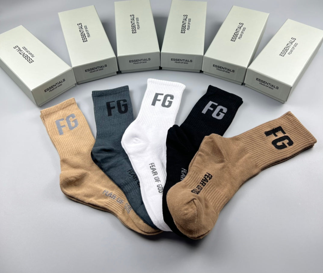 Essentials Cotton Crew Socks - 5-Pair Pack