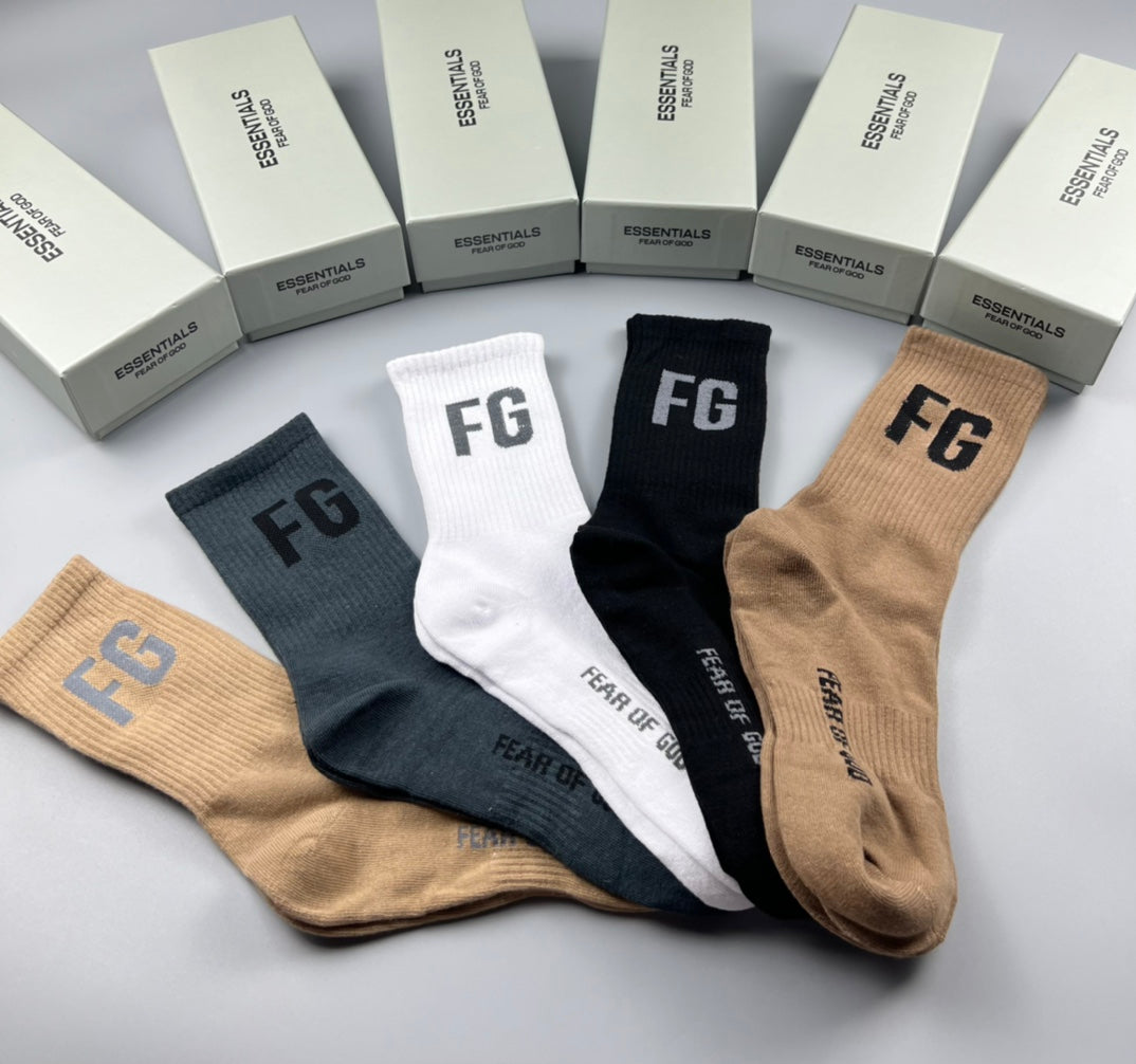 Essentials Cotton Crew Socks - 5-Pair Pack