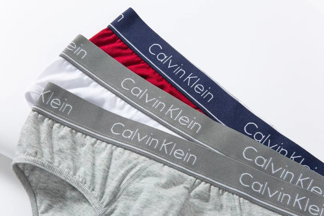 Calvin Klein Embroidered Logo Men's Briefs - 3-Piece Box